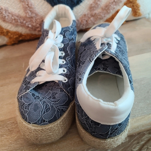 Women's blue espadrille - Picture 4 of 6